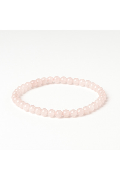 craftmystic Brățară elastică cu mărgele de cuarț roz 5mm - Iubire și vindecare emoțională