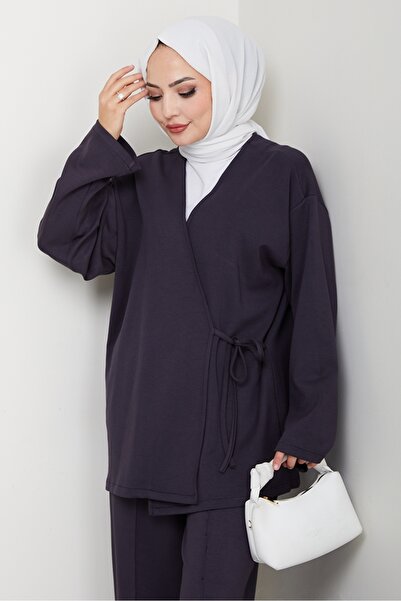 Bestenur Kimonolu Double Suit 1623 - Anthracite