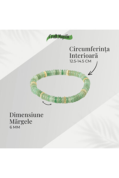 craftmystic Luck and Abundance - Green Aventurin Bracelet