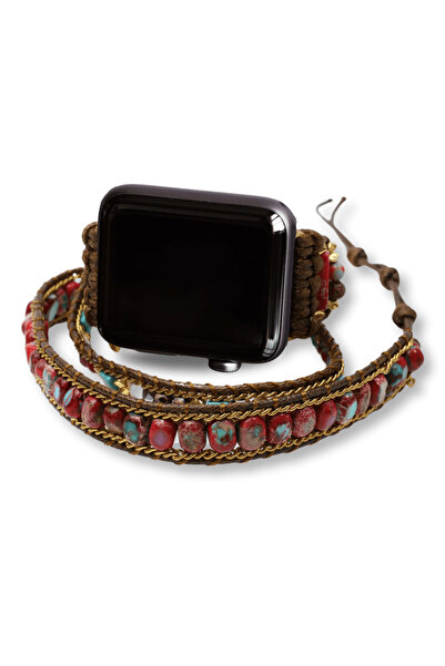 craftmystic Brățară Jasp Imperial Crystal pentru Apple Smartwatch, model 38 mm sau 42 mm