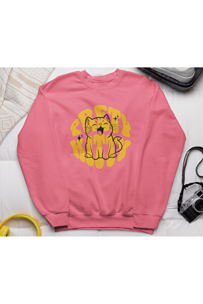 MAGORS سترة رياضية قطنية مطبوعة بأكمام طويلة وياقة دائرية بثلاثة خيوط من بريت...