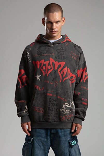 catchjeansro Graffiti Soul Oversize Hoodie