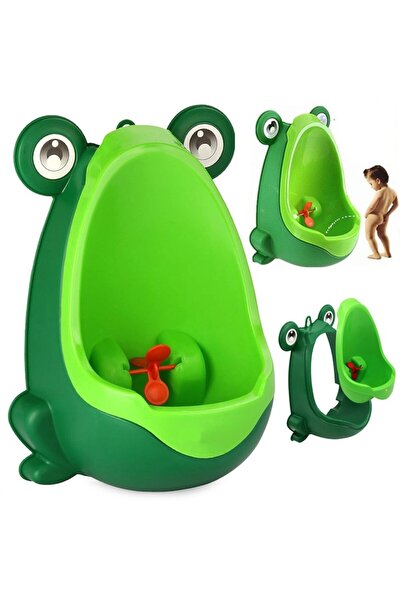 zola Boy urinal pissoar, Zola®, wall-mounted, frog model, green, plastic