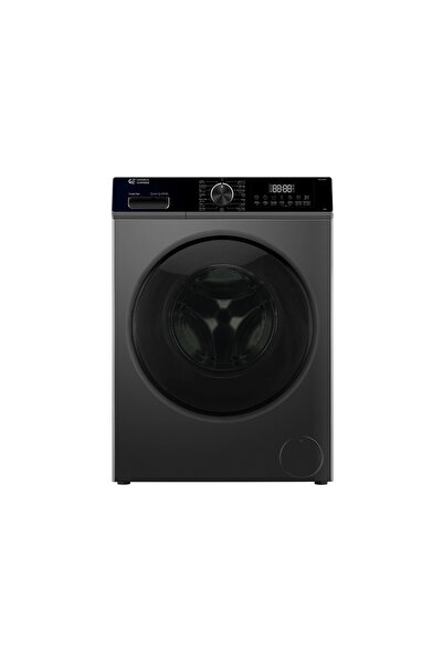 General Supreme Washing Machine Automatic Front Load 8 KG ,15 Programs, Inverter, Dark Silver,GSFLK8