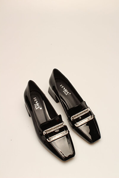 İDİL E SİYAH RUGAN TOKALI KADIN TOPUKLU