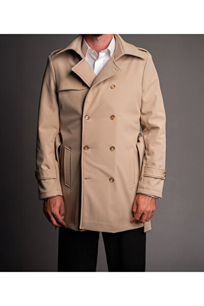 Couture For Gentlemen Men's beige waterproof trench coat