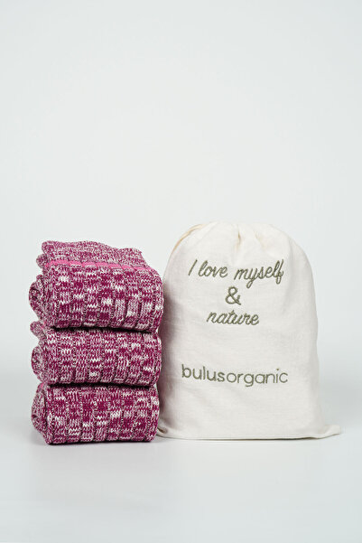 Buluş Organic Κάλτσες από οργανικό βαμβάκι 3 τεμαχίων Flamlı Moline - Πολύχρωμες