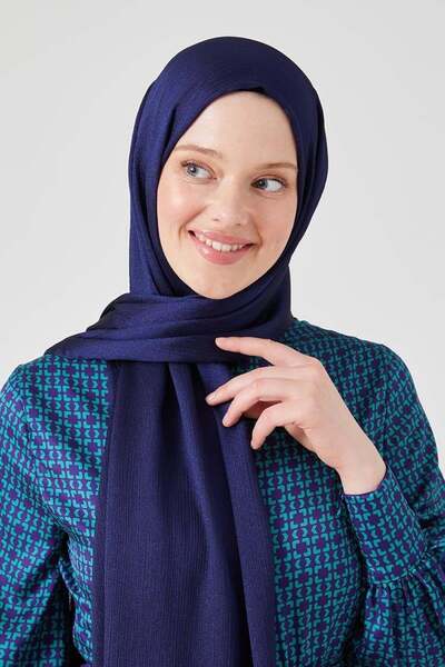 Levidor Lacivert Crystal Şal