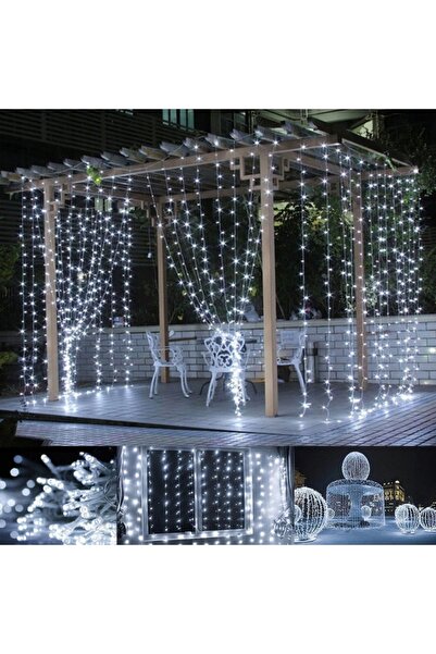 Other LARGE LIGHT CURTAIN 3X3m DENSE LED LIGHTS FOR WEDDING COLD WHITE 230V