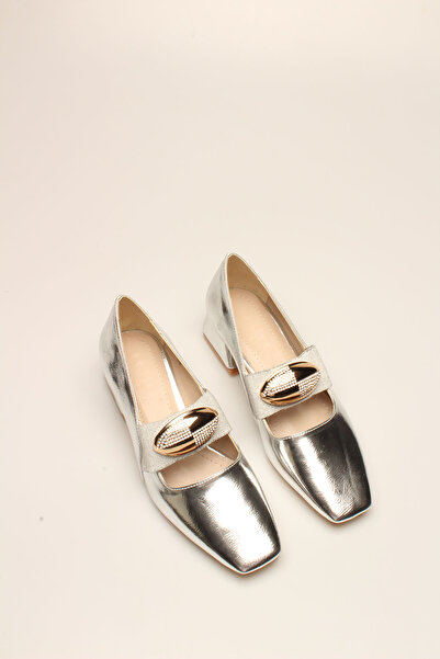 İDİL GÜMÜŞ RUGAN TAŞLI KADIN TOPUKLU