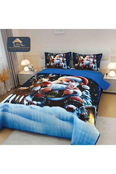 Inovius 5D Digital Printing Bedspread - Christmas Pattern CVT1009