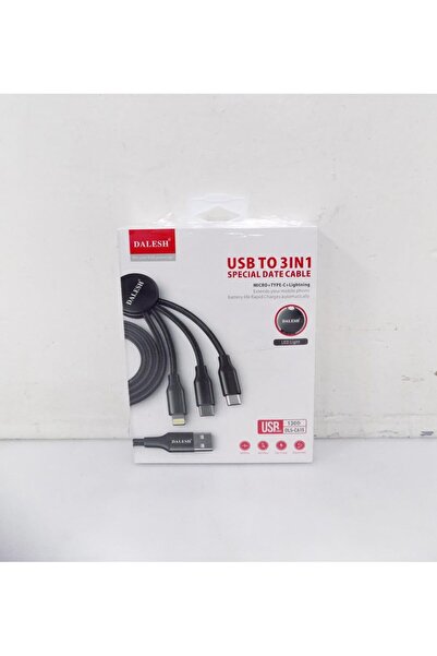 DALESH كابل بيانات 3 في 1 (USB)