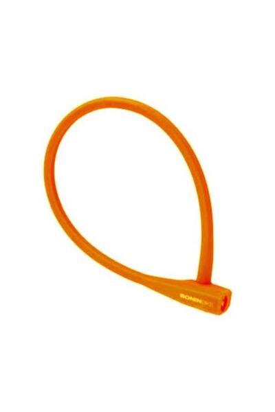 Bonin Silicone Bike Lock 10x600mm, Orange