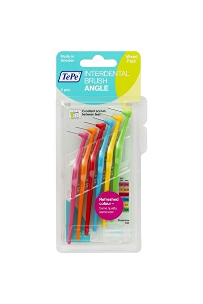 TePe Angle Saplı Karışık 6 Lı Arayüz Fırçası
