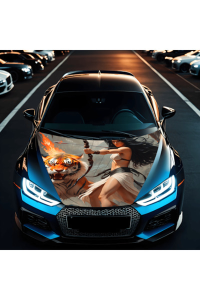 Avex Folie auto pentru capotă "Hood Art" rezistentă la exterior, mărimea S (1...