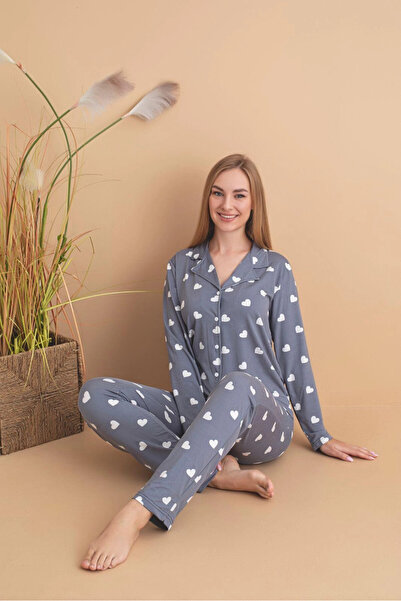 My Hanne Patterned Women's Pajama Set 1350