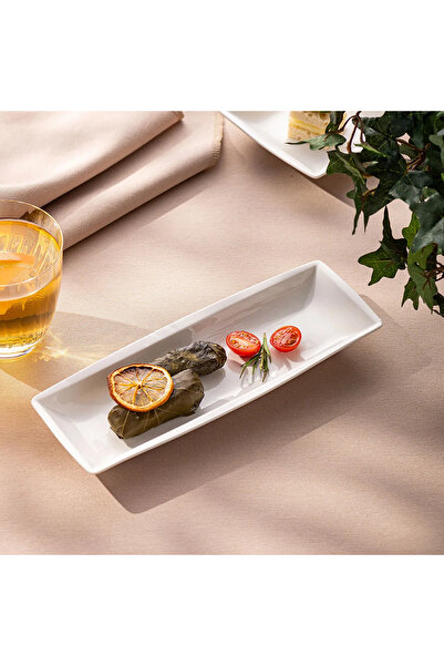 MuratogluHome Emsan Pamukkale Rectangular Boat Plate 25 cm