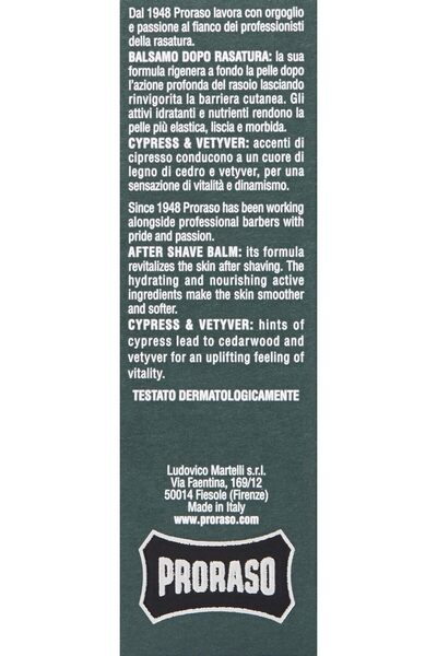 Proraso Beard Balm, Cypress And Vetyver, 100Ml, Scented Beard Balm Softens, Protects And Eases Disco