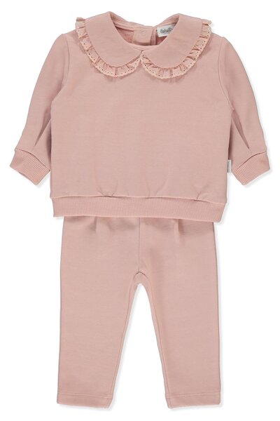 Bebetto طقم ملابس رياضية من قطعتين (ليتل كيوتي) باللون الوردي