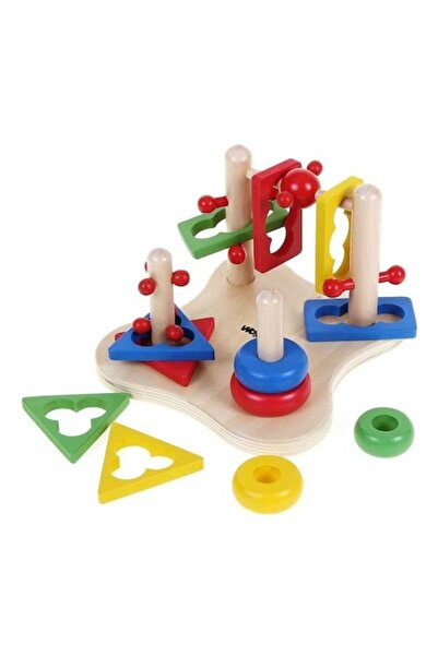 Woodyland Wooden Game for Developing Fine Motor Skills, Multicolor