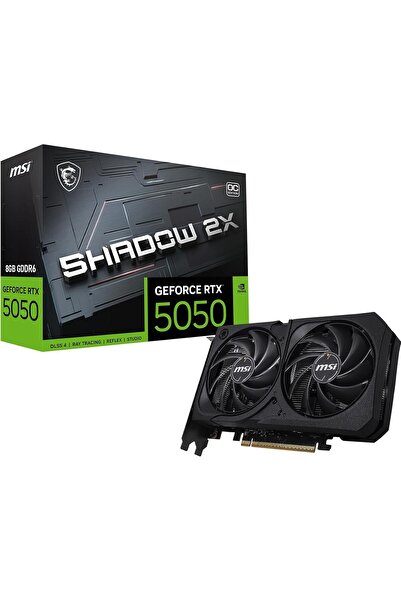 MSI Gaming RTX 5050 8G Shadow 2X OC Graphics Card (8GB GDDR6,128-bit, Extreme Performance: 2617 MHz,