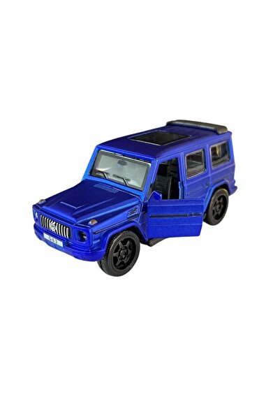 Asya Oyuncak سيارة جيب معدنية بمقياس 1:36 مع صوت وإضاءة طراز Fy6218-12d-أزرق