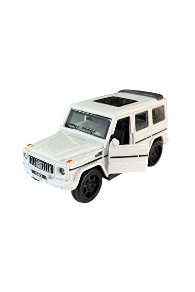 Asya Oyuncak سيارة جيب معدنية بمقياس 1:36 مع صوت وإضاءة طراز Fy6218-12d-أبيض