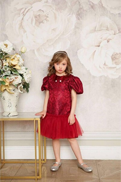 Miss Lorin Kids Children's Lace Christmas Dress