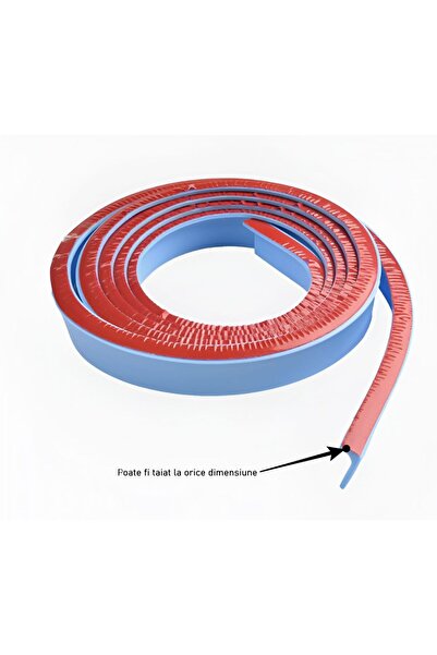 esimplu Prag de dus autoadeziv, flexibil, pentru cabina de dus, rezistent mucegai, albastru, 2 m, model 90°