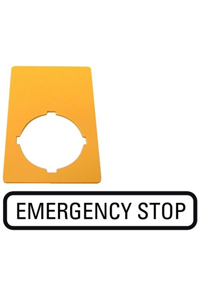 Other M22XZKGB99 plate for M22PVEmergency Stop button