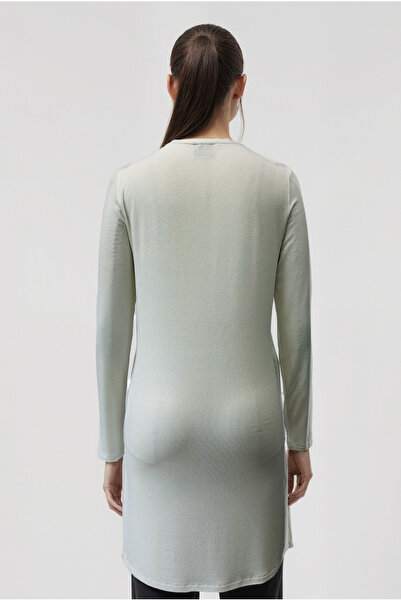 WESTMARK LONDON Ecru Long Sleeve Slit Long Women's Cardigan Sylvia