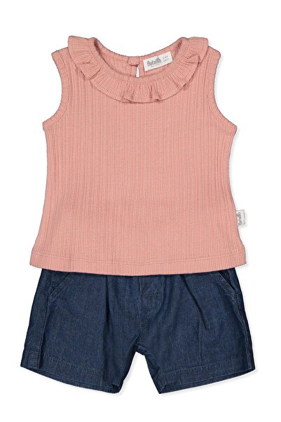 Bebetto Tencl Shorts 2-Piece Set (Tiny Flowers) Dried Rose