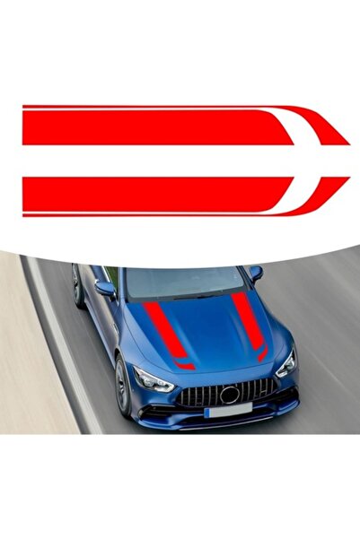 Avex Set 2 stickere autoadezive Tuning, model "Hood Stripes V1", dimensiune 8...