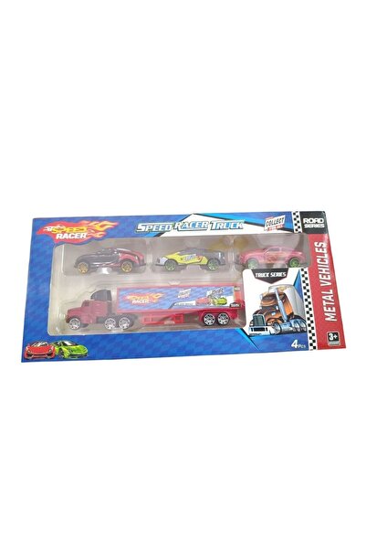 Besay Toys مجموعة ألعاب سبيد ريسر للشاحنات وسيارات السباق-40