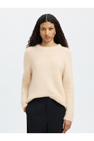 Selected Femme Strickpullover Alpaka-Woll-Mix