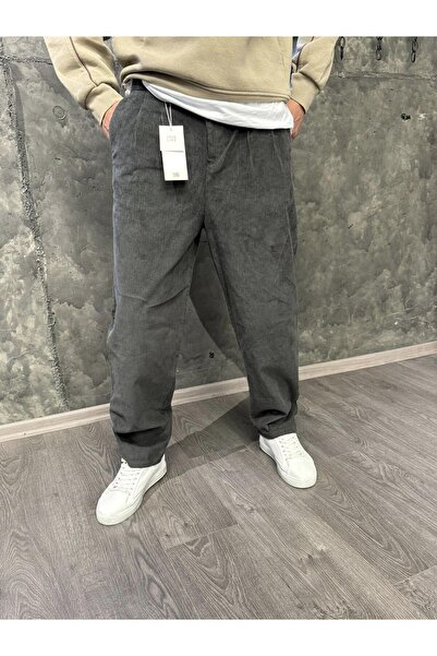 byediz Atlanta Street Fitilli Kadife Jean Pantolon. Baggy fit. Rahat Kesim Erkek Pantolon