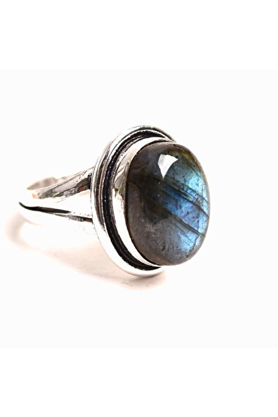craftmystic Inel reglabil din argint cu labradorit - intuiție și protecție