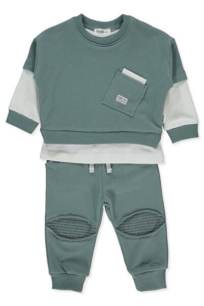 Bebetto Two Strap Pants 2-Piece Set (Magic Star) Green