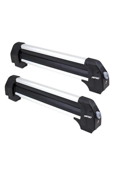 AMIO Suport pentru schiuri sau snowboard cu prindere prin bară transversală, 570 mm, model SSR-01S