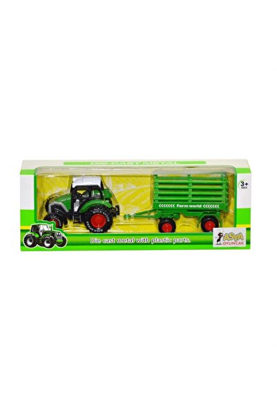Asya Oyuncak Metal Traktör 955-156-Yeşil