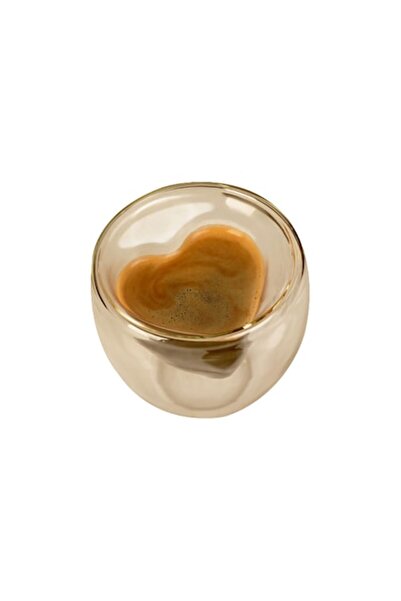 FAMİLY Pahar cu perete dublu în formă de inimă - 180 ml