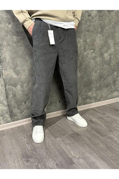 byediz Atlanta Street Fitilli Kadife Jean Pantolon. Baggy fit. Rahat Kesim Erkek Pantolon