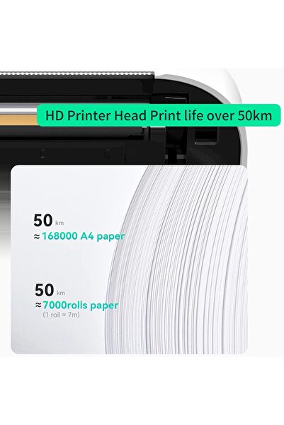 OUNA PeriPage A4 Paper Printer Direct Thermal Transfer Wireless Printer Mobile 210mm Mini Mobile Photo Pr