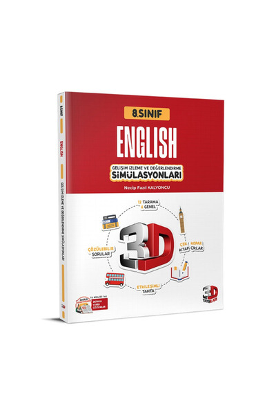 İntro Yayınları 3D Yaynları LGS İngilizce Sımulasyon Deneme