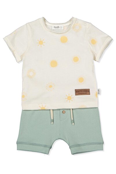 Bebetto طقم مكون من قطعتين مع شورت إنترلوك (سنشاين) نعناعي