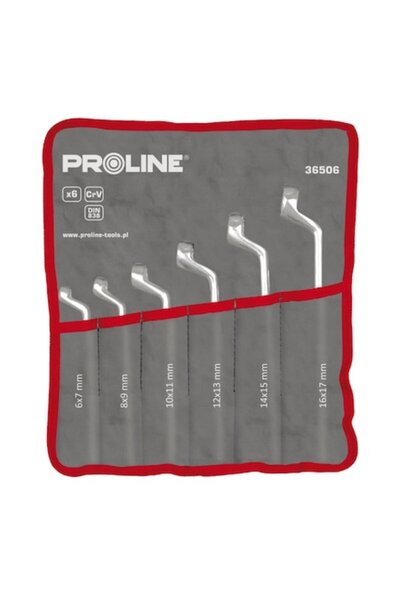 Proline Set de chei inelare îndoite Cr-Va forjate 6-32 mm - 12 buc