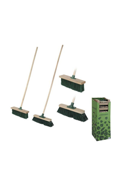 Progarden Large Wood Hard Brush Broom 30 x 120cm