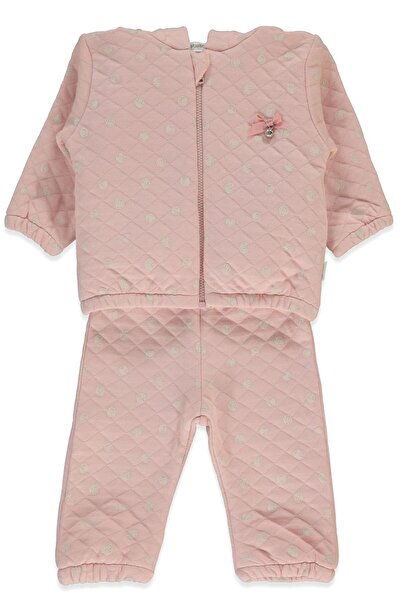 Bebetto KAPİTONE KAPŞONLU HIRKA 2Lİ TAKIM (BUNNY) GÜL KURUSU