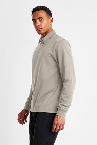 Lescon Men's Long Sleeve Polo Neck T-Shirt 25S-1262-25N