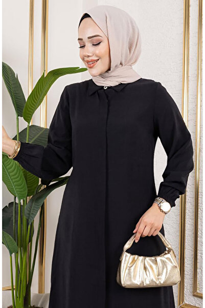 sefamerve Uzun Tunikli Modal Takım 0330-01 Siyah